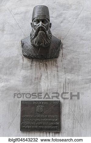 Adam Ries, bust and memorial plaque, Erfurt, Thuringia, Germany, Europe View Large Photo Image Stock Image - Adam Ries, bust and memorial plaque, Erfurt, Thuringia, Germany, Europe. Fotosearch