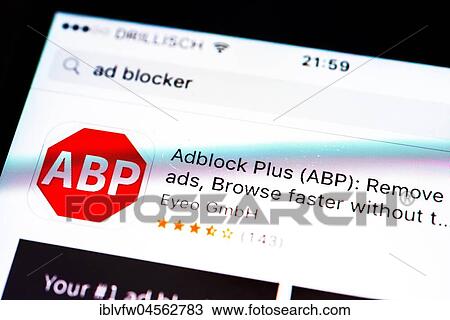 Adblock Plus, Adblocker, Ad Blocker App in the Apple App Store,, App-Icon, Display on a screen of your mobile phone, iPhone, iOS, Smartphone, Macro Shooting, Detail, full size View Large Photo Image Stock Image - Adblock Plus, Adblocker, Ad Blocker App in the Apple App Store,, App-Icon, Display on a screen of your mobile phone, iPhone, iOS, Smartphone, Macro Shooting, Detail, full size. Fotosearch