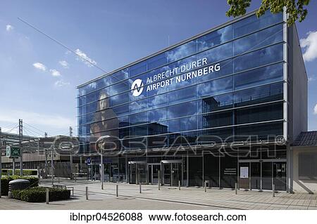 Stock Photo - Albrecht Dürer Airport, Administration, Nuremberg, Middle Franconia, Franconia, Bavaria, Germany, Europe. Fotosearch