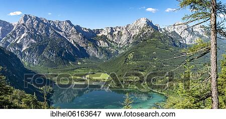 Stock Photo - Almsee Lake, Totes Gebirge mountain range, Almtal Valley, Salzkammergut, Upper Austria, Austria, Europe. Fotosearch