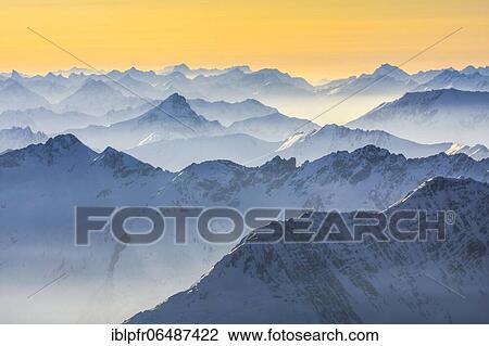 Alps, on the summit of the Zugspitze in winter, Bavaria, Germany, Europe View Large Photo Image Stock Image - Alps, on the summit of the Zugspitze in winter, Bavaria, Germany, Europe. Fotosearch