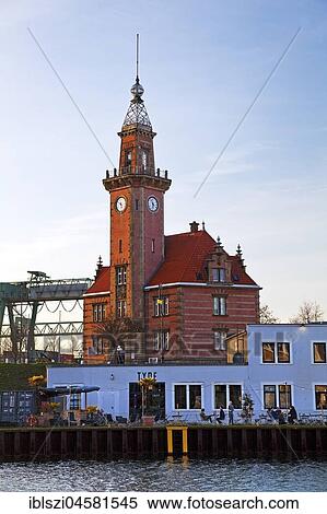Altes Hafenamt with gastronomy, Dortmund, Ruhr Area, North Rhine-Westphalia, Germany, Europe View Large Photo Image Stock Photography - Altes Hafenamt with gastronomy, Dortmund, Ruhr Area, North Rhine-Westphalia, Germany, Europe. Fotosearch