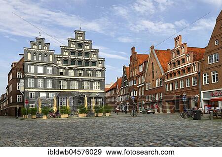 Am Sande, town square with chamber of commerce and industry, historical buildings, old town, Lüneburg, Lower Saxony, Germany, Europe View Large Photo Image Stock Photo - Am Sande, town square with chamber of commerce and industry, historical buildings, old town, Lüneburg, Lower Saxony, Germany, Europe. Fotosearch