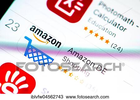 Amazon App in the Apple App Store, online trading, display on a screen of a mobile phone, iPhone, iOS, smartphone, macro recording, detail, full size View Large Photo Image Stock Image - Amazon App in the Apple App Store, online trading, display on a screen of a mobile phone, iPhone, iOS, smartphone, macro recording, detail, full size. Fotosearch