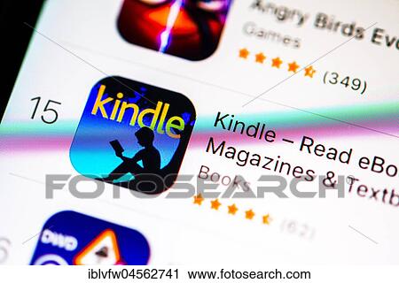 Amazon Kindle App in the Apple App Store, e-Books, display on a screen of a mobile phone, iPhone, iOS, smartphone, macro recording, detail, full format View Large Photo Image Stock Image - Amazon Kindle App in the Apple App Store, e-Books, display on a screen of a mobile phone, iPhone, iOS, smartphone, macro recording, detail, full format. Fotosearch