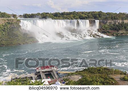American Falls with tourist boat dock, Niagara Falls, Ontario, Canada, North America View Large Photo Image Stock Image - American Falls with tourist boat dock, Niagara Falls, Ontario, Canada, North America. Fotosearch