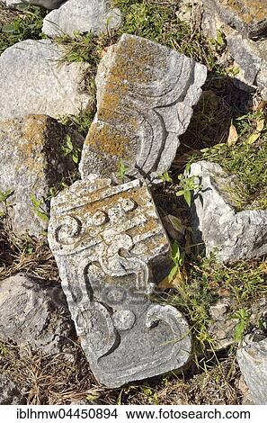 Ancient pieces of wall with relief, governor's palace, Maya city of Uxmal, Yucatan, Mexico, Central America View Large Photo Image Picture - Ancient pieces of wall with relief, governor's palace, Maya city of Uxmal, Yucatan, Mexico, Central America. Fotosearch