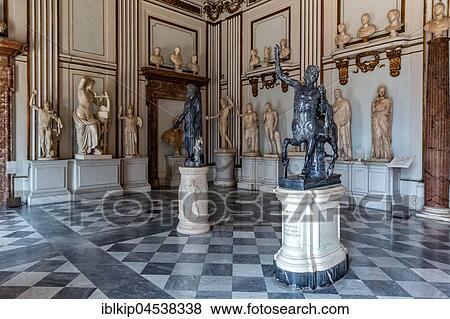 Antique sculptiures, Capitoline Museum, Musei Capitolini, The Great Hall, Sala Grande, Palazzo Nuovo, Rome, Italy, Europe View Large Photo Image Stock Photo - Antique sculptiures, Capitoline Museum, Musei Capitolini, The Great Hall, Sala Grande, Palazzo Nuovo, Rome, Italy, Europe. Fotosearch