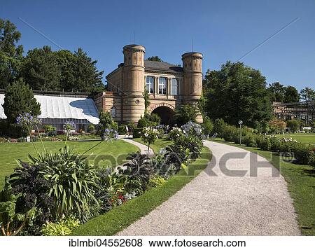 Arched building, botanical garden in the castle garden Karlsruhe, Karlsruhe, region Middle Oberrhein, Baden-Württemberg, Germany, Europe View Large Photo Image Stock Photo - Arched building, botanical garden in the castle garden Karlsruhe, Karlsruhe, region Middle Oberrhein, Baden-Württemberg, Germany, Europe. Fotosearch