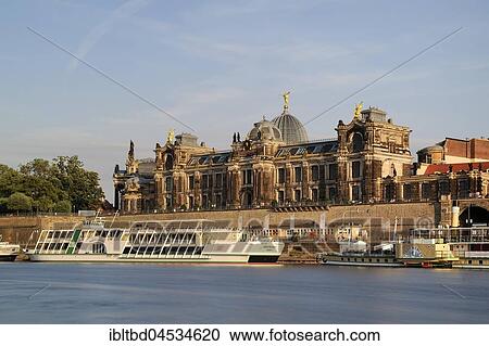 Art academy, Brühl's terrace on the Elbe, Dresden, Saxony, Germany, Europe View Large Photo Image Stock Image - Art academy, Brühl's terrace on the Elbe, Dresden, Saxony, Germany, Europe. Fotosearch