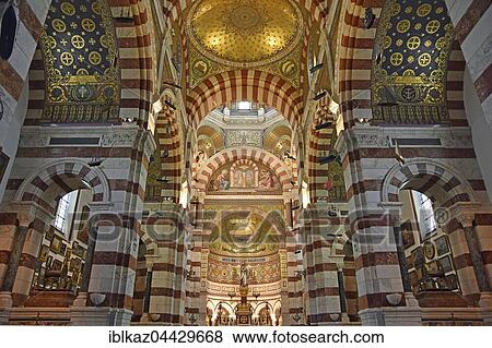 Artistic vaulted ceiling, Church of Notre-Dame de la Garde, Marseille, Bouches-du-Rhône Department, Provence-Alpes-Côte d' Azur, France, Europe View Large Photo Image Stock Photo - Artistic vaulted ceiling, Church of Notre-Dame de la Garde, Marseille, Bouches-du-Rhône Department, Provence-Alpes-Côte d' Azur, France, Europe. Fotosearch