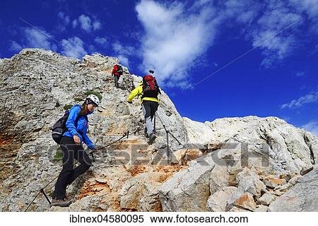 Ascent from the Planika pod Triglavom Refuge to the Triglav Peak, Triglav National Park, Julian Alps, Slovenia, Europe View Large Photo Image Stock Photography - Ascent from the Planika pod Triglavom Refuge to the Triglav Peak, Triglav National Park, Julian Alps, Slovenia, Europe. Fotosearch