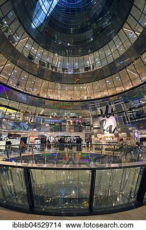 Atrium, interior of the department store Galeries Lafayette, Friedrichstraße, Berlin, Germany, Europe View Large Photo Image Picture - Atrium, interior of the department store Galeries Lafayette, Friedrichstraße, Berlin, Germany, Europe. Fotosearch