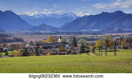 Autumn landscape above the Murnauer moss with Zugspitze group and Hagen, district of Murnau, The Blue Land, Upper Bavaria, Bavaria, Germany, Europe View Large Photo Image Stock Photography - Autumn landscape above the Murnauer moss with Zugspitze group and Hagen, district of Murnau, The Blue Land, Upper Bavaria, Bavaria, Germany, Europe. Fotosearch