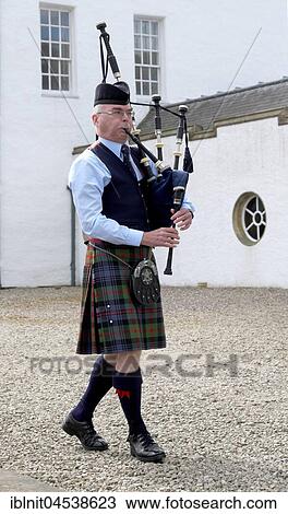 Bagpipe player, Blair Castle, Blair Atholl, Perth and Kinross, Scotland, UK View Large Photo Image Stock Image - Bagpipe player, Blair Castle, Blair Atholl, Perth and Kinross, Scotland, UK. Fotosearch