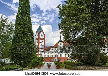 Benedictine abbey Holy Cross, Cloister Scheyern, Scheyern, district Pfaffenhofen an der Ilm, Upper Bavaria, Bavaria, Germany, Europe View Large Photo Image Picture - Benedictine abbey Holy Cross, Cloister Scheyern, Scheyern, district Pfaffenhofen an der Ilm, Upper Bavaria, Bavaria, Germany, Europe. Fotosearch