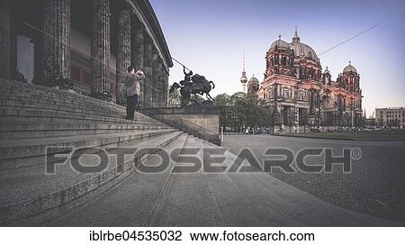Stock Image - Berlin Cathedral, evening light, Berlin, Germany, Europe. Fotosearch