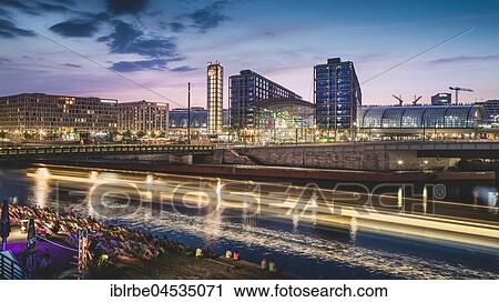 Stock Image - Berlin main station, Berlin, Germany, Europe. Fotosearch