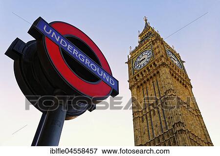 Big Ben, City of Westminster with subway sign, London, England, United Kingdom, Europe View Large Photo Image Stock Photo - Big Ben, City of Westminster with subway sign, London, England, United Kingdom, Europe. Fotosearch