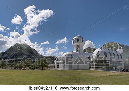 Stock Photograph - Biosphere 2, self-sustaining ecosystem, Oracle, Arizona, USA, North America. Fotosearch