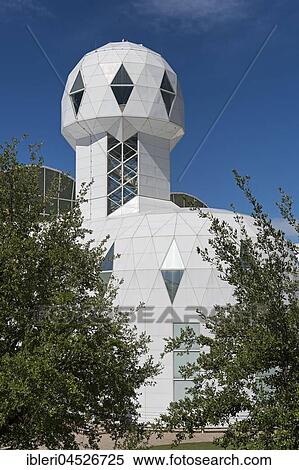 Stock Photography - Biosphere 2, self-sustaining ecosystem, lodgings of mission's scientists, Oracle, Arizona, USA, North America. Fotosearch