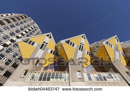 Blaaktoren Tower and Cubic Houses, cube architecture, architect Piet Blom, Blaak, Rotterdam, Holland, Netherlands View Large Photo Image Stock Photo - Blaaktoren Tower and Cubic Houses, cube architecture, architect Piet Blom, Blaak, Rotterdam, Holland, Netherlands. Fotosearch