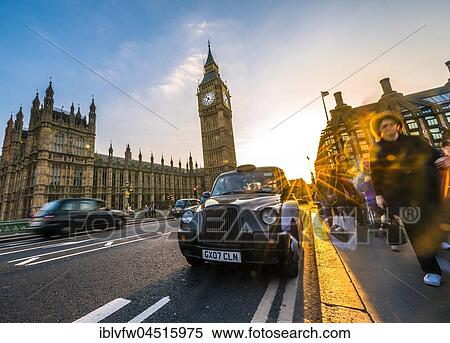 Black taxi in front of Big Ben, Houses of Parliament, Westminster Bridge, Sunset, backlit, City of Westminster, London, London region, England, United Kingdom, Europe View Large Photo Image Stock Photography - Black taxi in front of Big Ben, Houses of Parliament, Westminster Bridge, Sunset, backlit, City of Westminster, London, London region, England, United Kingdom, Europe. Fotosearch