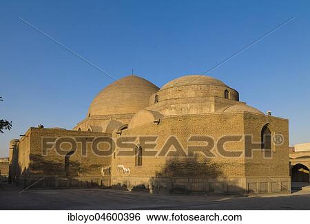 Stock Photograph - Blue Mosque or Kabud Mosque, Tabriz, Iran, Asia. Fotosearch
