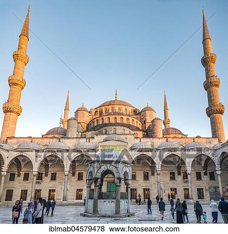 Blue Mosque, Sultan Ahmet Camii, Sultanahmet, European part, Istanbul, Turkey, Asia View Large Photo Image Stock Photo - Blue Mosque, Sultan Ahmet Camii, Sultanahmet, European part, Istanbul, Turkey, Asia. Fotosearch