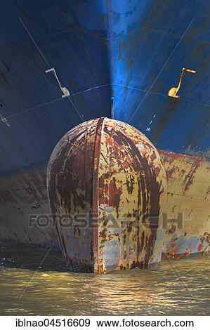 Bow of container ship, Hamburg harbor, Hamburg, Germany, Europe View Large Photo Image Stock Photo - Bow of container ship, Hamburg harbor, Hamburg, Germany, Europe. Fotosearch