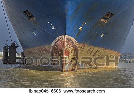 Bow of container ship, Hamburg harbor, Hamburg, Germany, Europe View Large Photo Image Stock Photograph - Bow of container ship, Hamburg harbor, Hamburg, Germany, Europe. Fotosearch