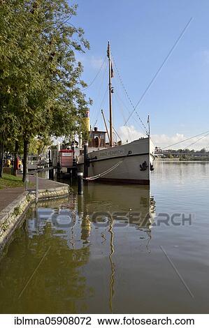 Bow of the museum ship Prinz Heinrich at the leisure port Leer, East Frisia, Lower Saxony, Germany, Europe View Large Photo Image Stock Image - Bow of the museum ship Prinz Heinrich at the leisure port Leer, East Frisia, Lower Saxony, Germany, Europe. Fotosearch