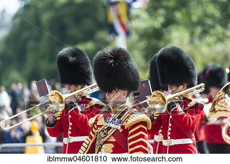 Brass band, guards of the royal guard with bearskin cap, Changing of the Guard, Traditional Changing, Buckingham Palace, London, England, Great Britain View Large Photo Image Stock Image - Brass band, guards of the royal guard with bearskin cap, Changing of the Guard, Traditional Changing, Buckingham Palace, London, England, Great Britain. Fotosearch