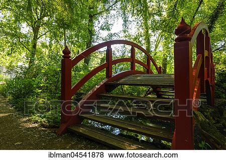 Bridge in the castle park Dennenlohe, Dennenlohe near Unterschwaningen, Franconian Lake District, Middle Franconia, Franconia, Bavaria, Germany, Europe View Large Photo Image Stock Photo - Bridge in the castle park Dennenlohe, Dennenlohe near Unterschwaningen, Franconian Lake District, Middle Franconia, Franconia, Bavaria, Germany, Europe. Fotosearch