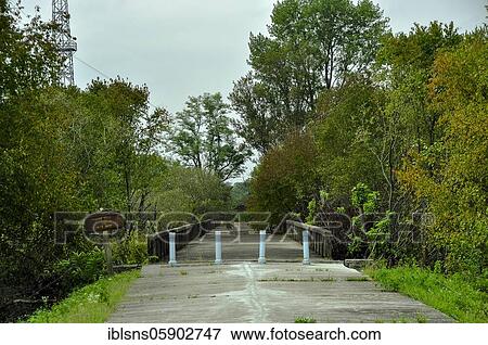 Stock Photo - Bridge of no return in the demilitarised zone, DMZ, border between North Korea and South Korea, Panmunjeom, South Korea, Asia. Fotosearch