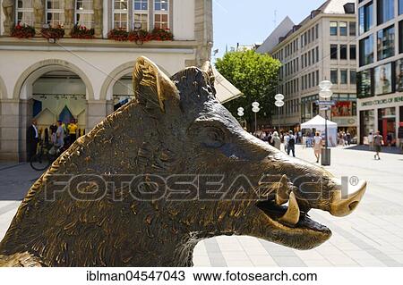 Bronze sculpture Sitting boar in front of German Hunting and Fishing Museum, Neuhauser Straße, old town, Munich, Upper Bavaria, Bavaria, Germany, Europe View Large Photo Image Stock Image - Bronze sculpture Sitting boar in front of German Hunting and Fishing Museum, Neuhauser Straße, old town, Munich, Upper Bavaria, Bavaria, Germany, Europe. Fotosearch