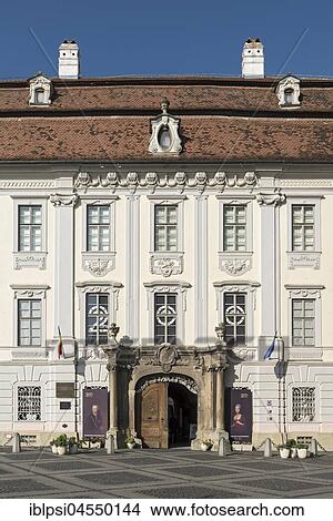 Brukenthal Museum Palace, Sibiu, Romania, Europe View Large Photo Image Picture - Brukenthal Museum Palace, Sibiu, Romania, Europe. Fotosearch