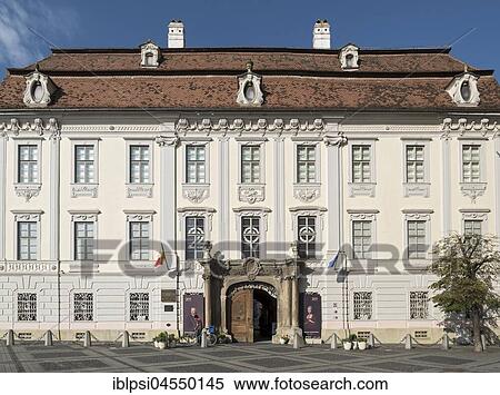 Stock Photography - Brukenthal Museum Palace, Sibiu, Romania, Europe. Fotosearch