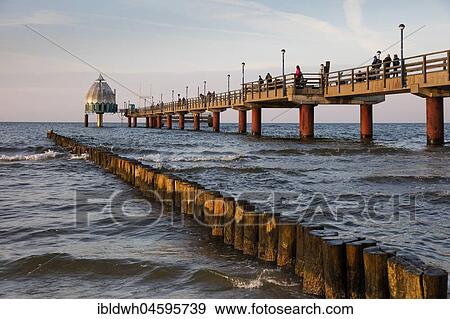 Buhnen, diving gondola at the Seebrücke, Zingst, Fischland-Darß-Zingst, Mecklenburg-Western Pomerania, Germany, Europe View Large Photo Image Stock Photo - Buhnen, diving gondola at the Seebrücke, Zingst, Fischland-Darß-Zingst, Mecklenburg-Western Pomerania, Germany, Europe. Fotosearch