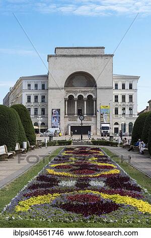 Building of Romanian National Opera, Victory Square, Piata Victoriei, Timisoara, Romania, Europe View Large Photo Image Stock Photograph - Building of Romanian National Opera, Victory Square, Piata Victoriei, Timisoara, Romania, Europe. Fotosearch