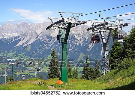 Cableway to Gipfelbahn Planai, Schladming-Rohrmoss, Schladminger Tauern, Styria, Austria, Europe View Large Photo Image Stock Image - Cableway to Gipfelbahn Planai, Schladming-Rohrmoss, Schladminger Tauern, Styria, Austria, Europe. Fotosearch