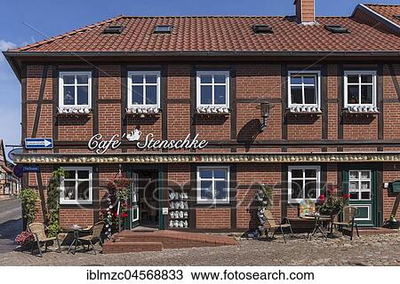 Café, with collected coffee pots on the façade, Boizenburg, Mecklenburg-Western Pomerania, Germany, Europe View Large Photo Image Stock Image - Café, with collected coffee pots on the façade, Boizenburg, Mecklenburg-Western Pomerania, Germany, Europe. Fotosearch
