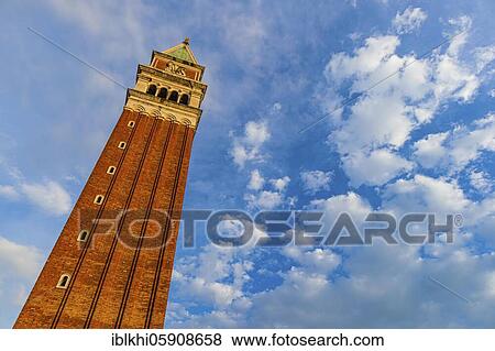 Campanile San Marco in the evening light, Venice, Veneto, Italy, Europe View Large Photo Image Stock Photo - Campanile San Marco in the evening light, Venice, Veneto, Italy, Europe. Fotosearch
