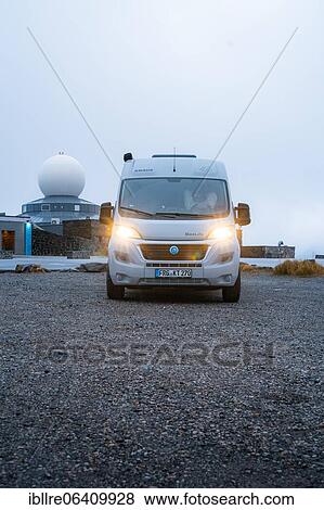Campervan parked in front of the North Cape building, North Cape, Norway, Europe View Large Photo Image Stock Photo - Campervan parked in front of the North Cape building, North Cape, Norway, Europe. Fotosearch
