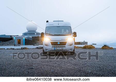 Campervan parked in front of the North Cape building, North Cape, Norway, Europe View Large Photo Image Stock Photo - Campervan parked in front of the North Cape building, North Cape, Norway, Europe. Fotosearch