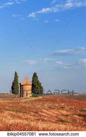 Cappella di Vitaleta, chapel, Val d'Orcia, Tuscany, Italy, Europe View Large Photo Image Stock Image - Cappella di Vitaleta, chapel, Val d'Orcia, Tuscany, Italy, Europe. Fotosearch