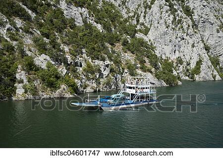 Car ferry to Koman reservoir, river Drin, Albania, Europe View Large Photo Image Stock Photo - Car ferry to Koman reservoir, river Drin, Albania, Europe. Fotosearch