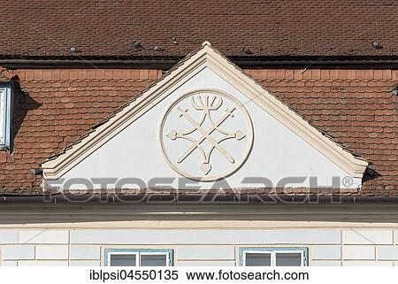 Casa Albastra, Blue House, Grand Square, Piata Mare, Sibiu, Romania, Europe View Large Photo Image Stock Photography - Casa Albastra, Blue House, Grand Square, Piata Mare, Sibiu, Romania, Europe. Fotosearch