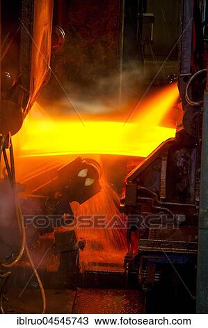 Casting-rolling line, ThyssenKrupp ironworks, Duisburg, Ruhr area, North Rhine-Westphalia, Germany, Europe View Large Photo Image Stock Image - Casting-rolling line, ThyssenKrupp ironworks, Duisburg, Ruhr area, North Rhine-Westphalia, Germany, Europe. Fotosearch