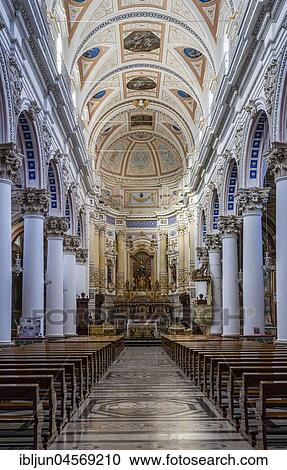 Stock Image - Cathedral Duomo di San Pietro, Baroque, Modica, Monti Iblei, Val di Noto, UNESCO World Heritage Site, Provincia di Ragusa, Sicily, Italy, Europe. Fotosearch